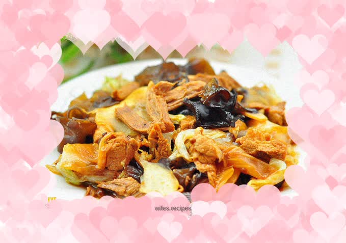 Braised white cabbage with soy sauce