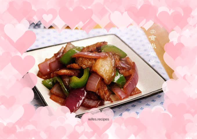 Pork Belly Stir-fried Bell Peppers and Onions
