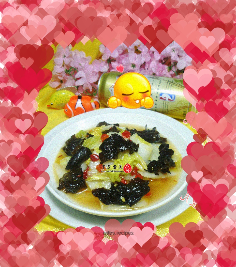 Stir-fried white cabbage