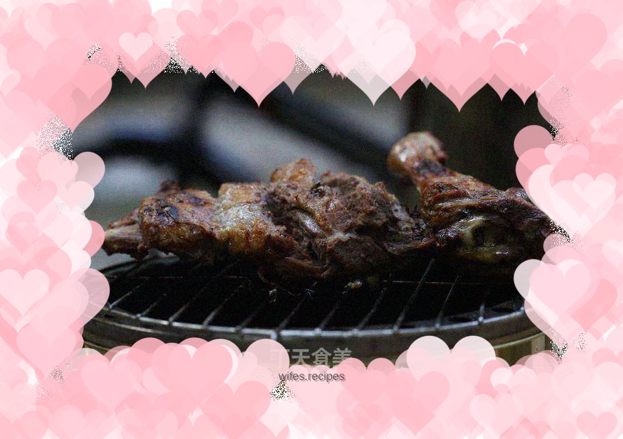 Braised roasted leg of lamb