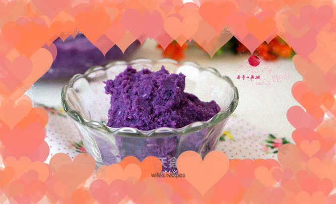 Purple sweet potato and coconut filling