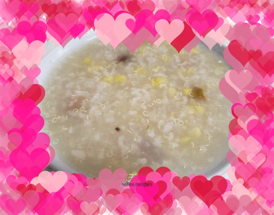 Quinoa, plum and rice porridge