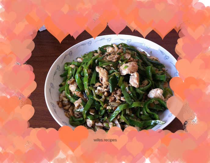 Stir-fried lentils with shrimp paste