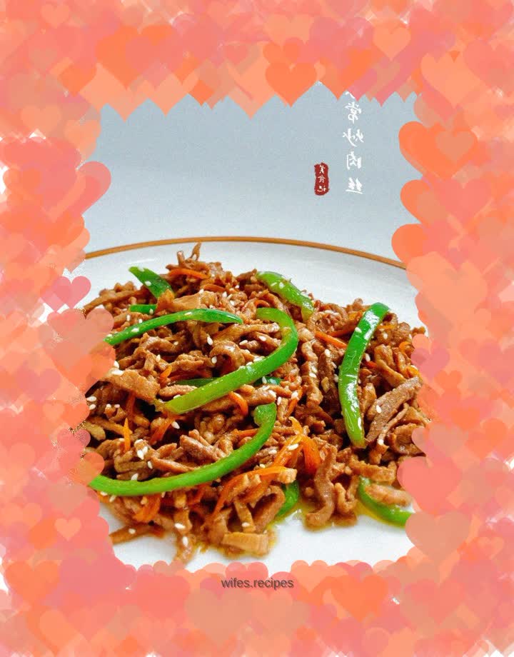 Home-style fried shredded pork