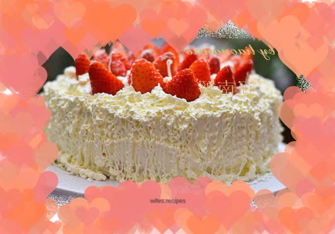 Snow White Strawberry Cake