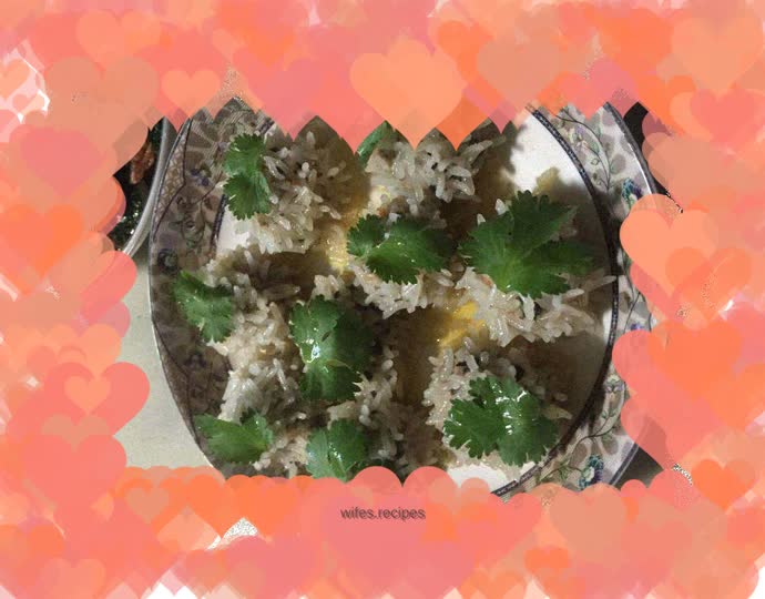 Coriander glutinous rice meatballs