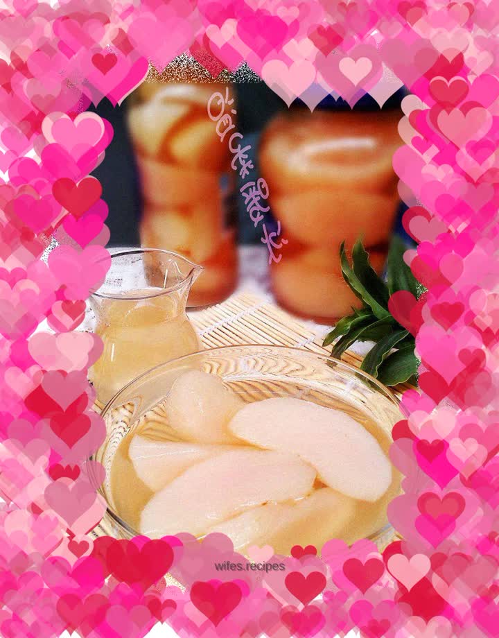 Canned peach with honey syrup