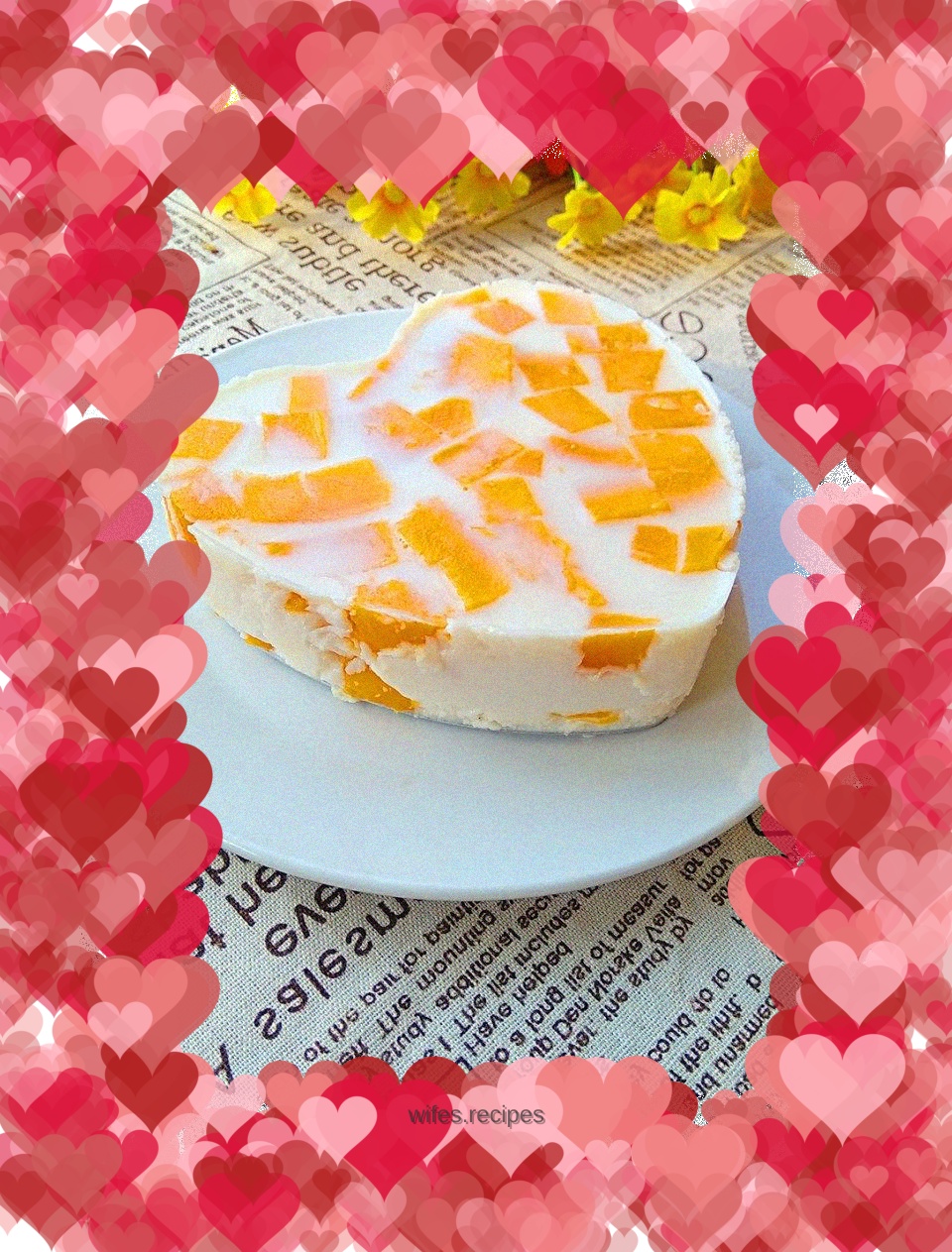 Mango Coconut Milk Jelly