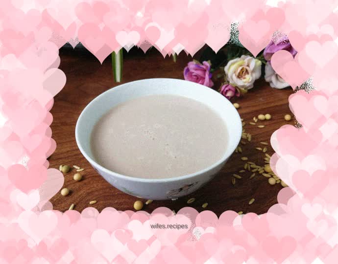 Black corn oatmeal soy milk