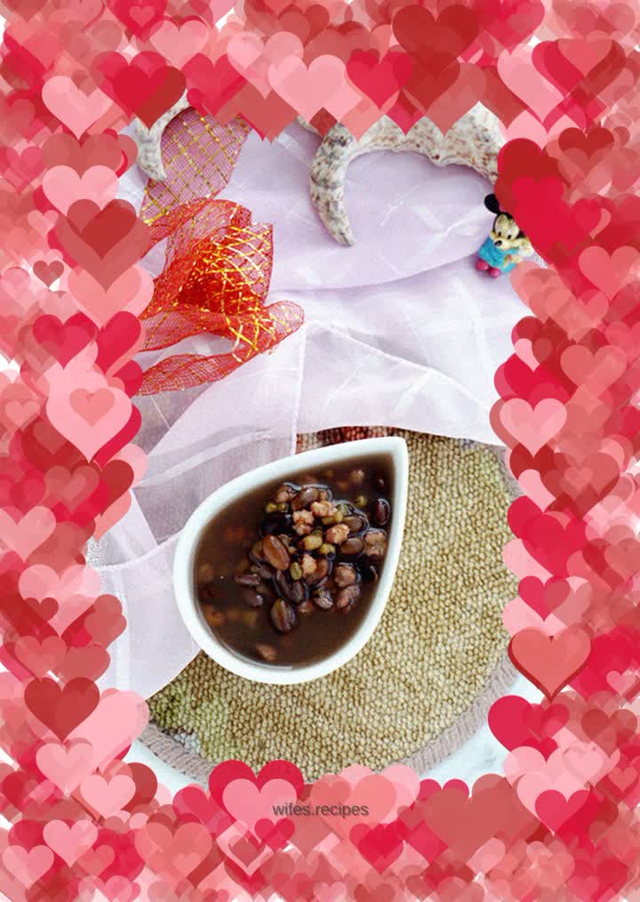 Three bean barley porridge