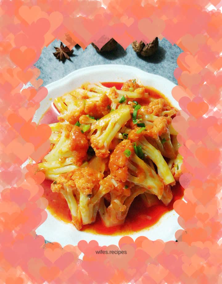 Cauliflower with Tomato Sauce