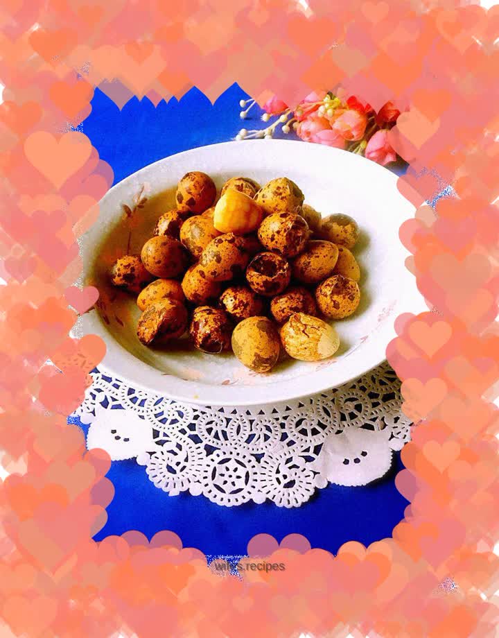 Braised quail eggs