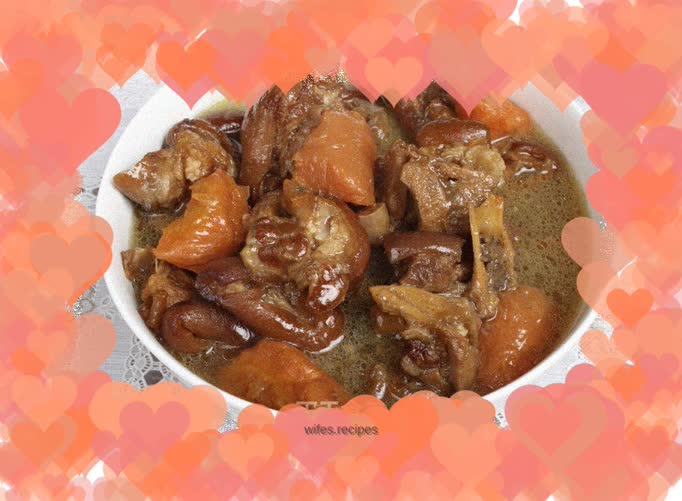 Braised pig trotters (beauty and beauty)