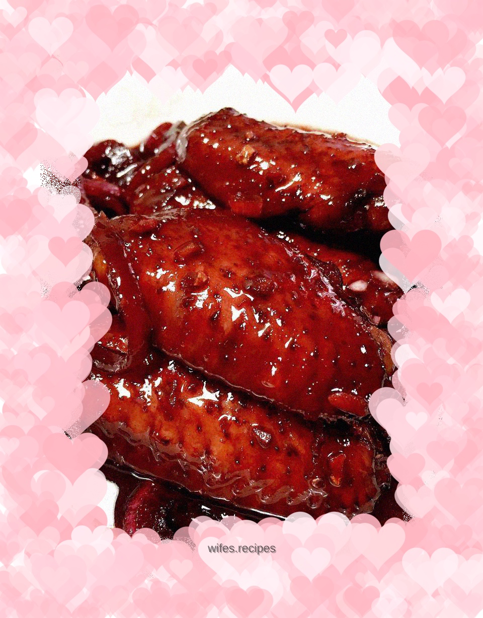 Red wine grilled chicken wings