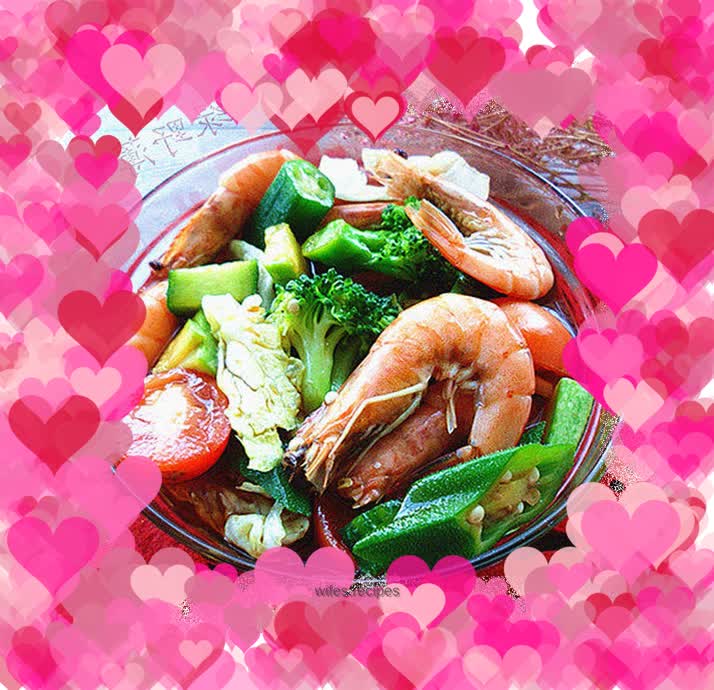 Assorted Prawns in Sauce