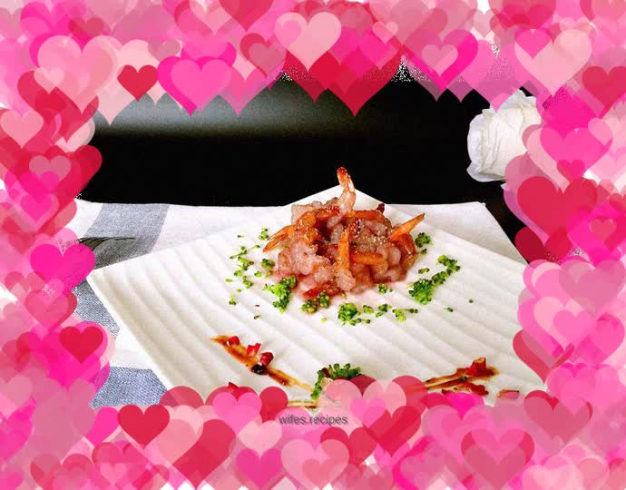 Red wine lemon shrimp