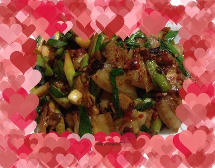 Twice-cooked Pork with Green Garlic