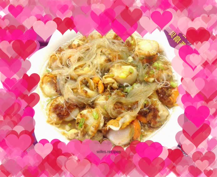 [Steamed scallops with garlic vermicelli]-------Steamed for delicious taste