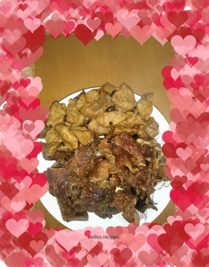 Braised beef brisket