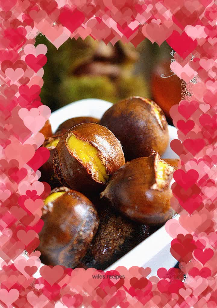 Roasted chestnuts with sugar