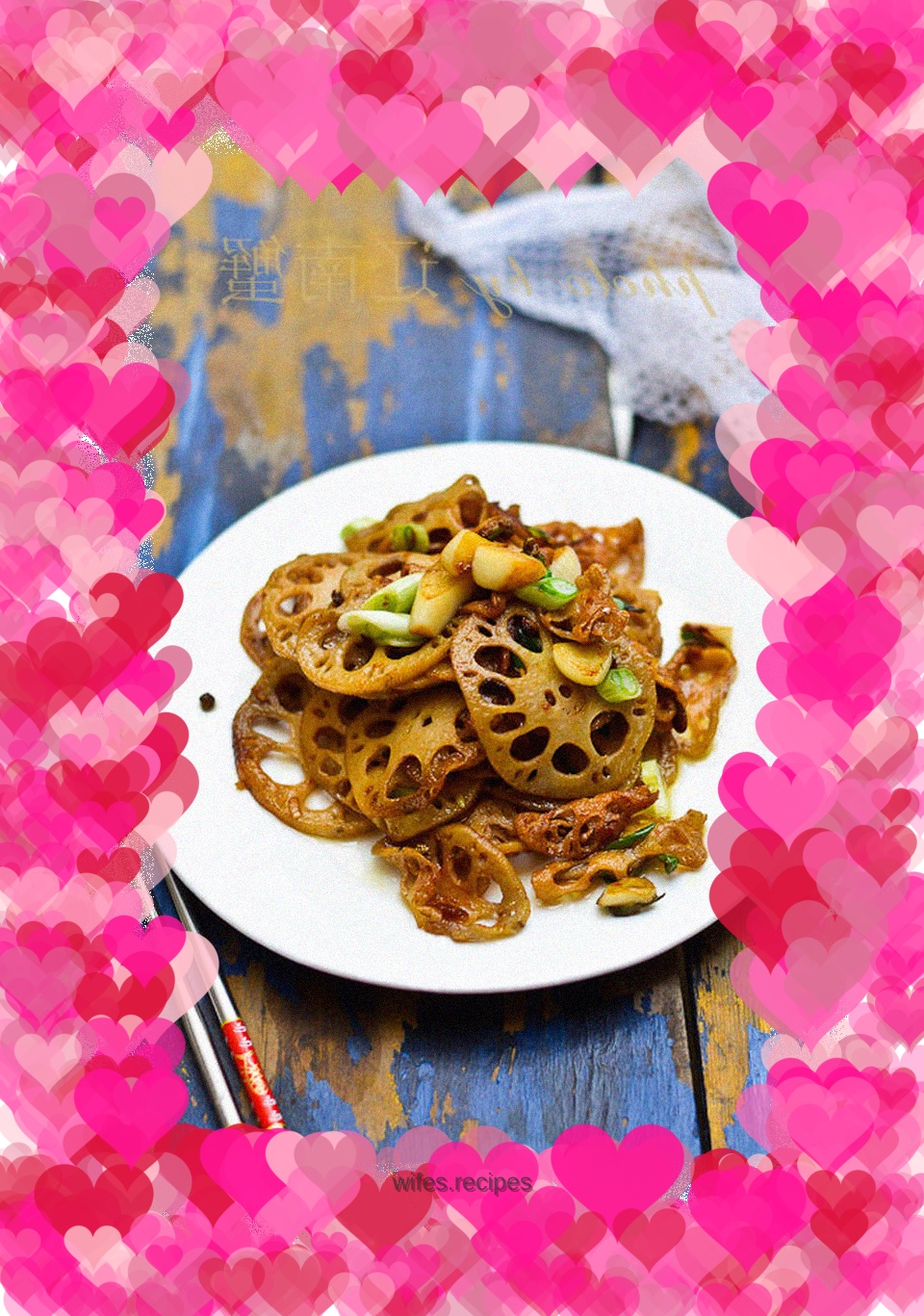 Stir-fried lotus root