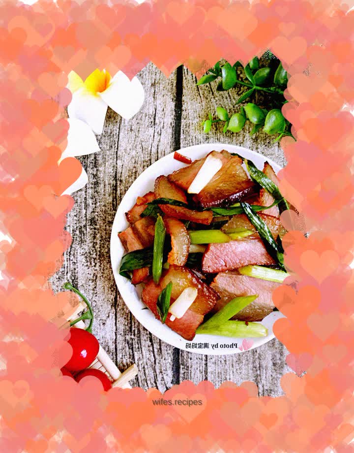 【Tianjin】Stir-fried bacon with garlic sprouts