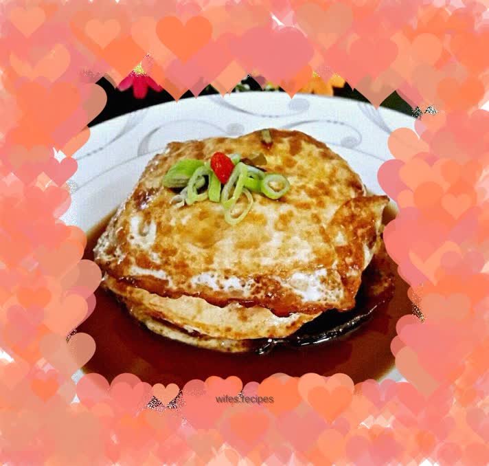 Sweet and sour poached eggs