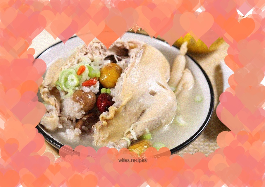 Korean ginseng chicken soup