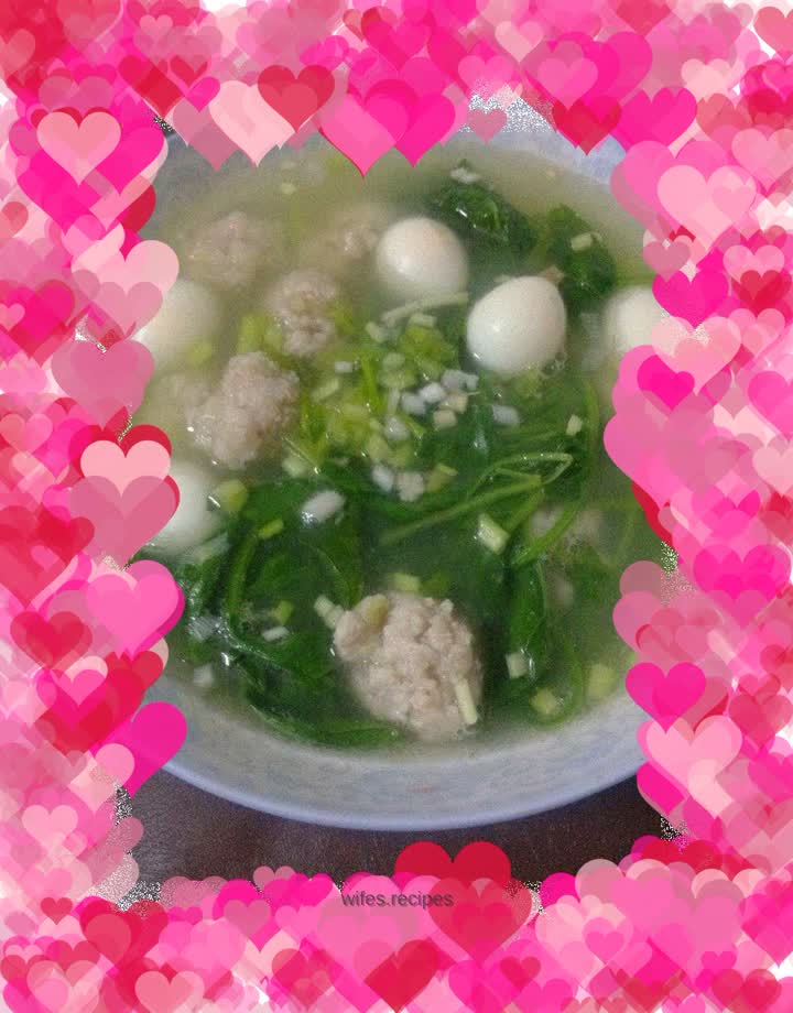 Meatball and Spinach Soup