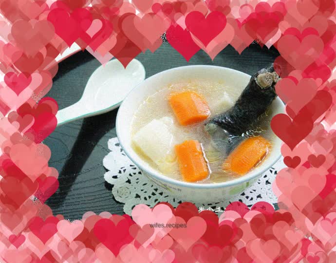 Fresh Huaishan black chicken soup