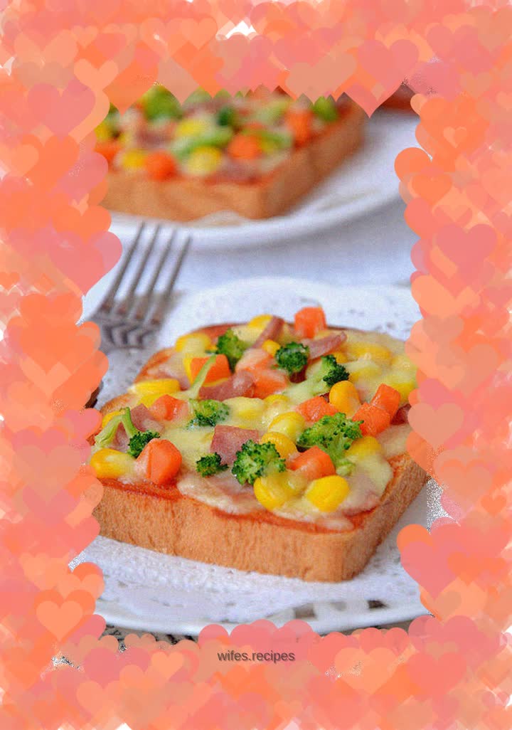 【Colorful Vegetable Pizza】--- Give your children a colorful breakfast