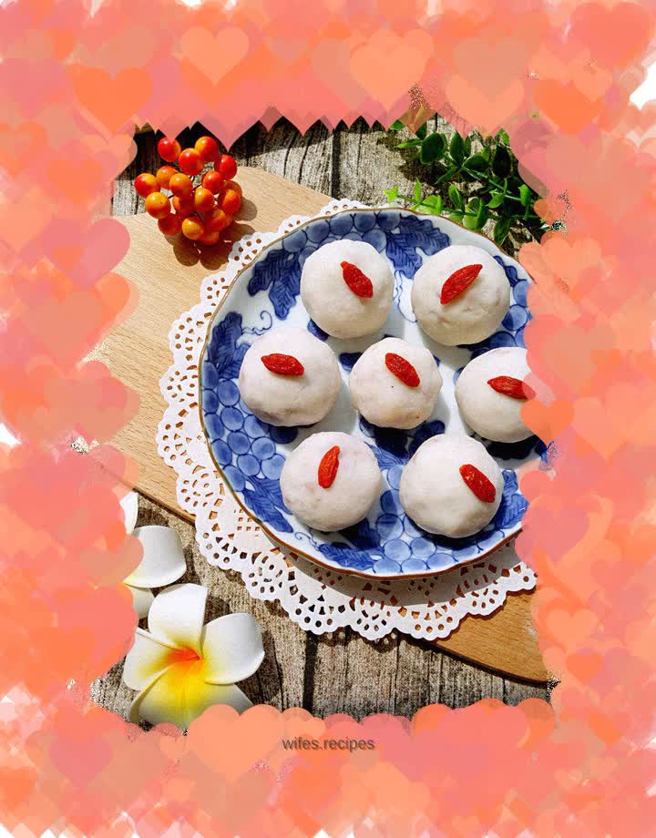 Date paste yam balls