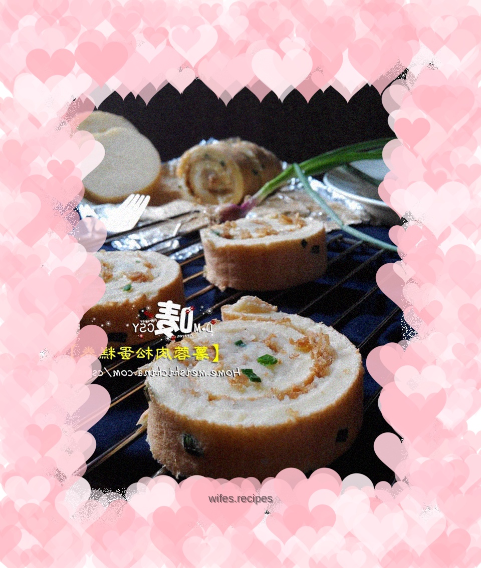 【Potato and Meat Floss Cake Roll】Every bite of the cake feels thick