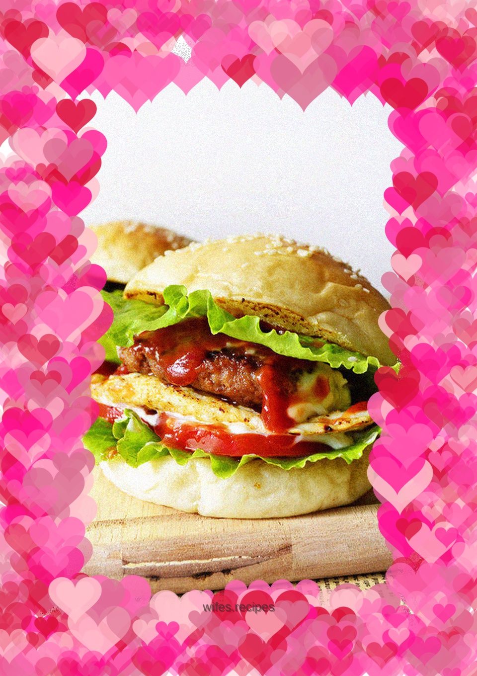 【Tomato Pork Chop Hamburger】Energy meal for spring outing