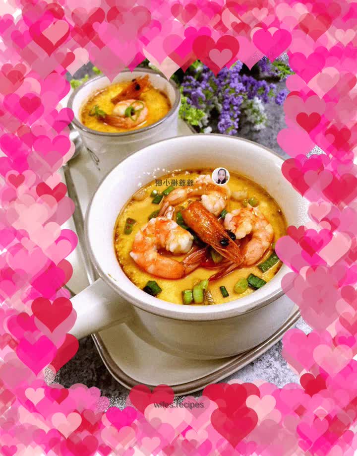 Steamed Shrimp and Egg