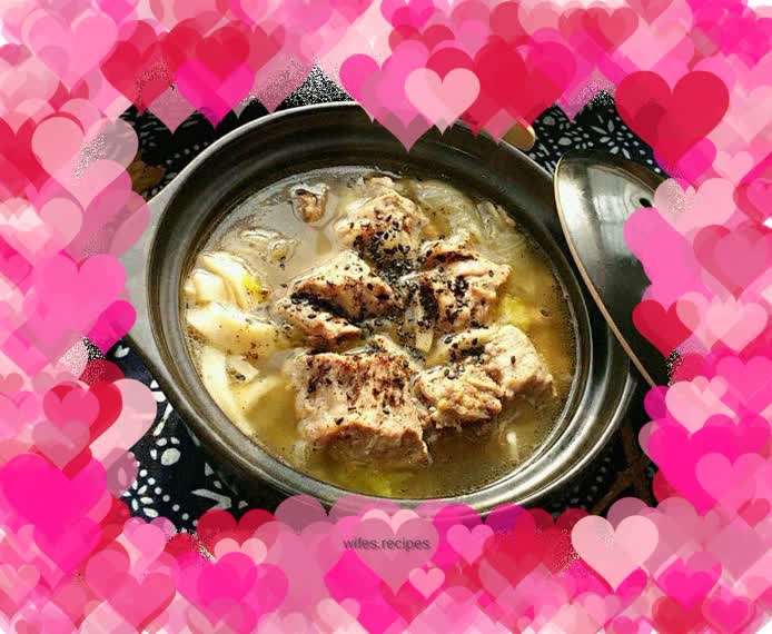 Pork Ribs and Tofu Soup