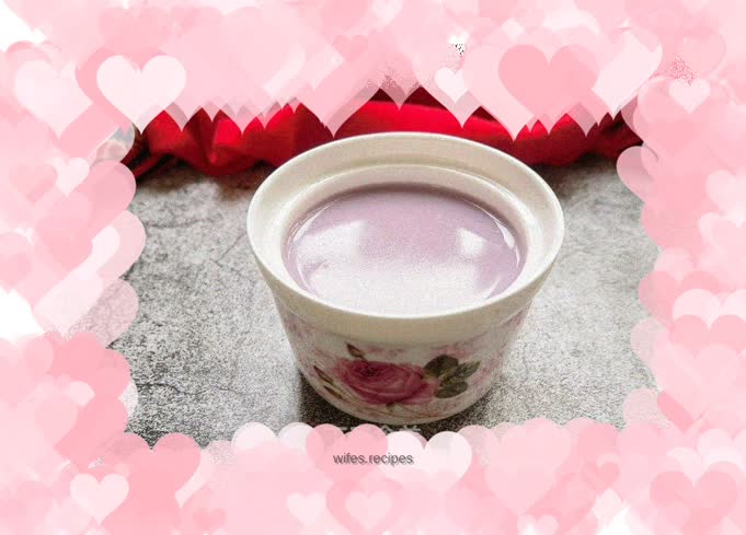 Purple sweet potato, oats and peanut soy milk