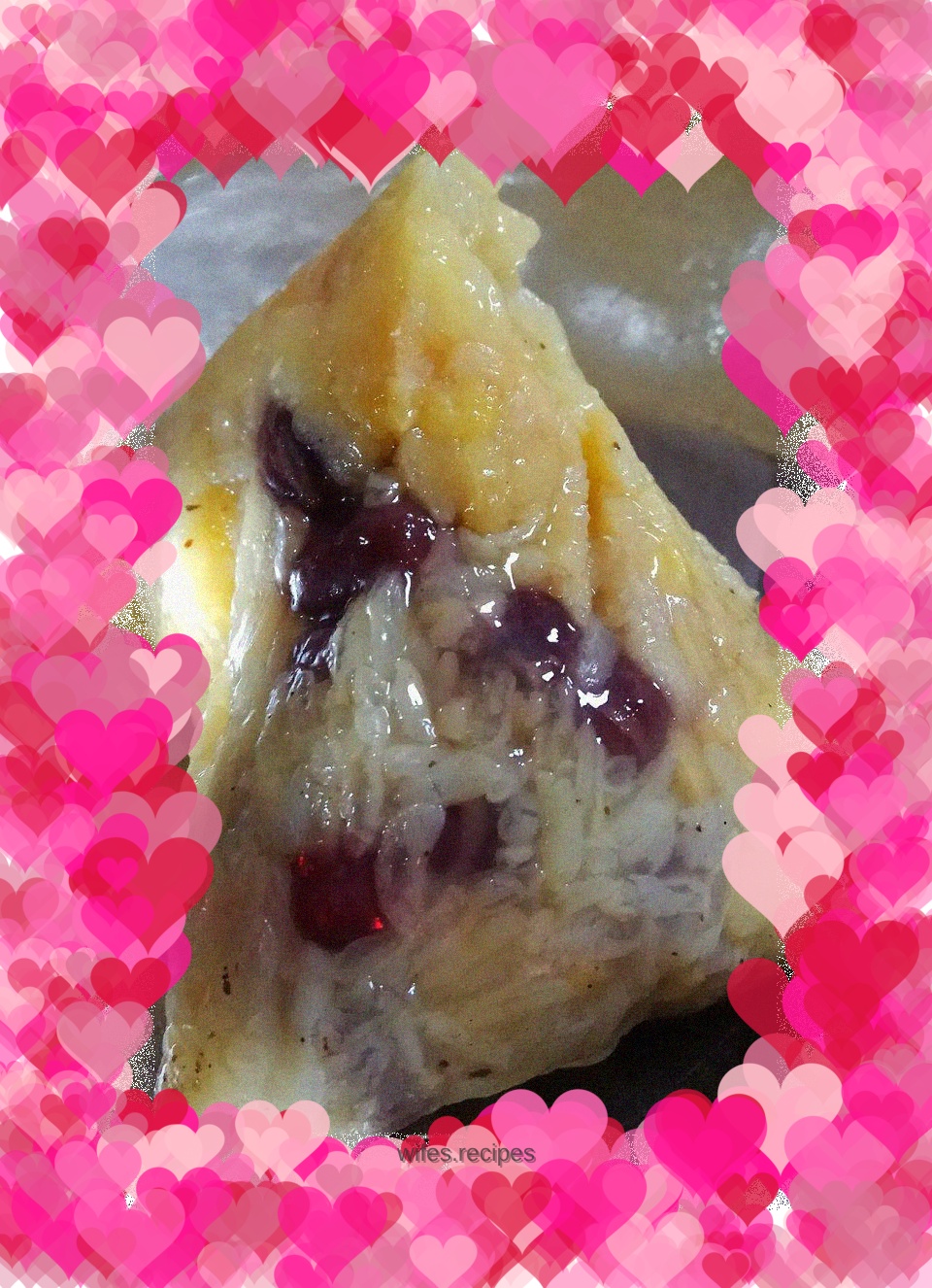 Red bean and five-spice meat dumplings