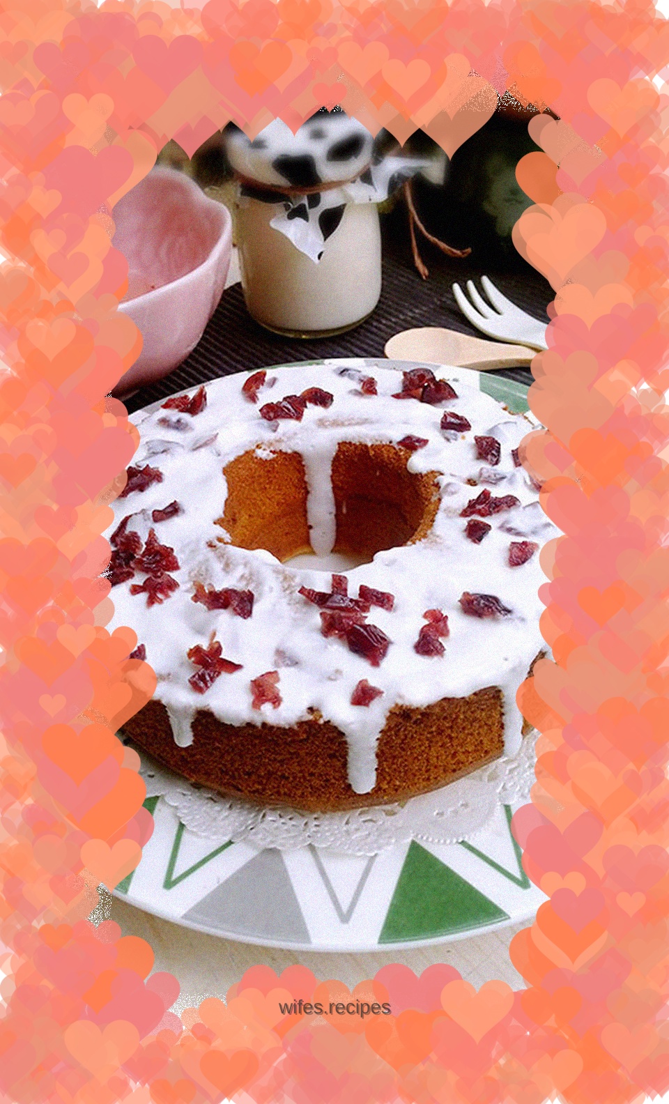 Cranberry Chiffon Cake