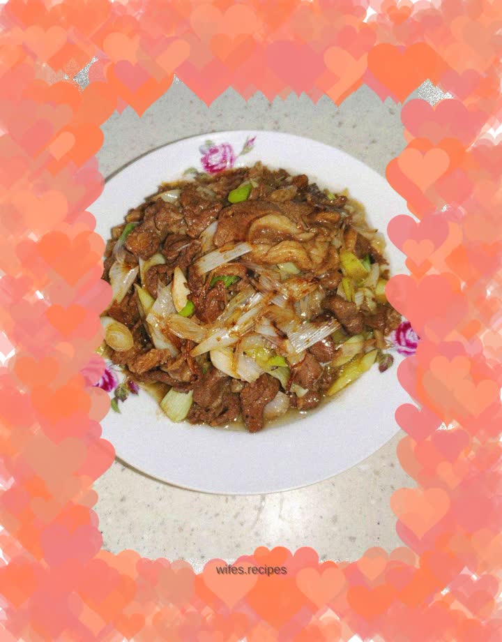Old Beijing Stir-fried Lamb with Green Onion