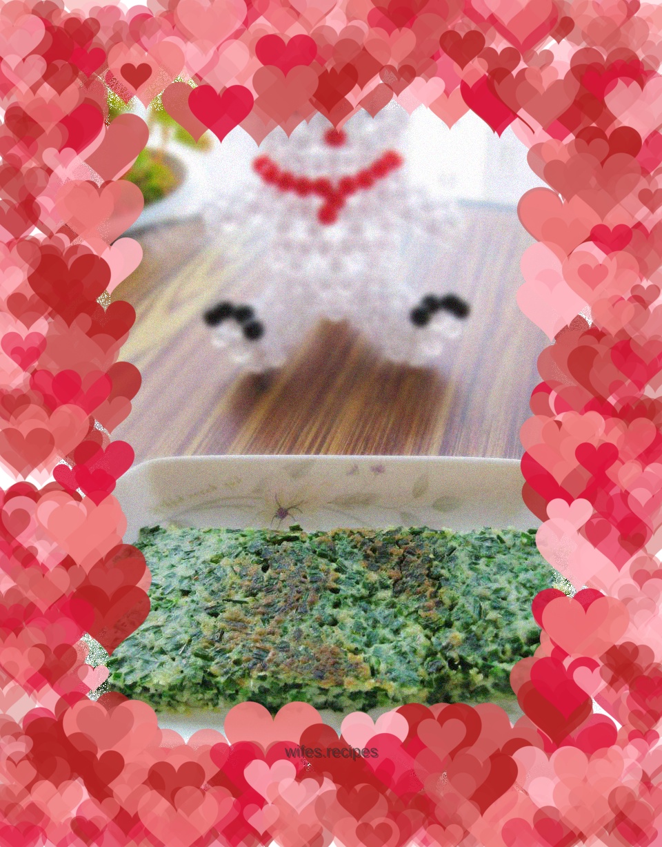 Chive egg pancake