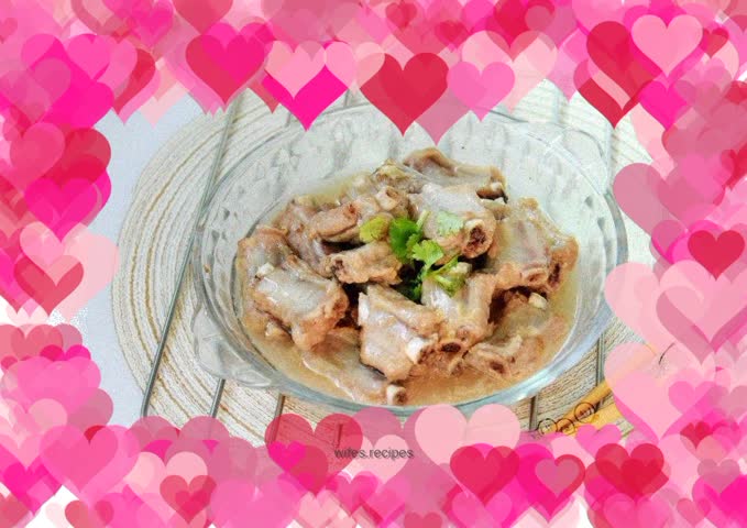 Steamed Pork Ribs with Sour Plum Sauce