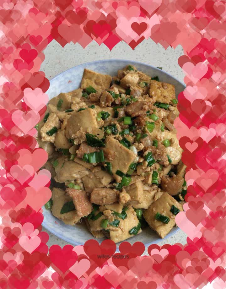 Homestyle Braised Tofu with Green Onions