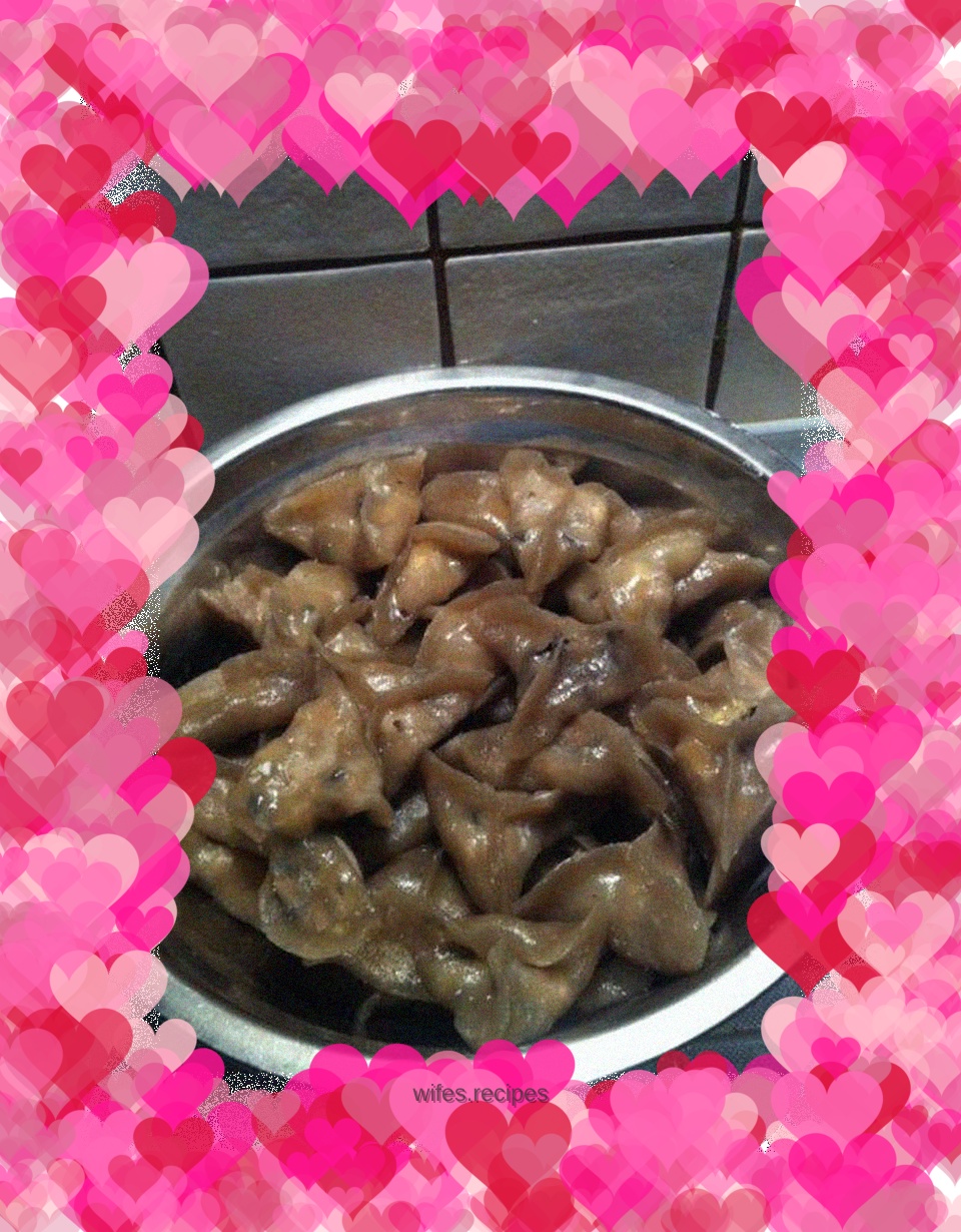 Sweet potato flour and potato dumplings