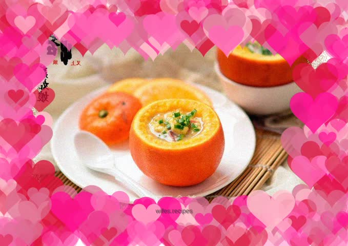 Fish stuffed with oranges