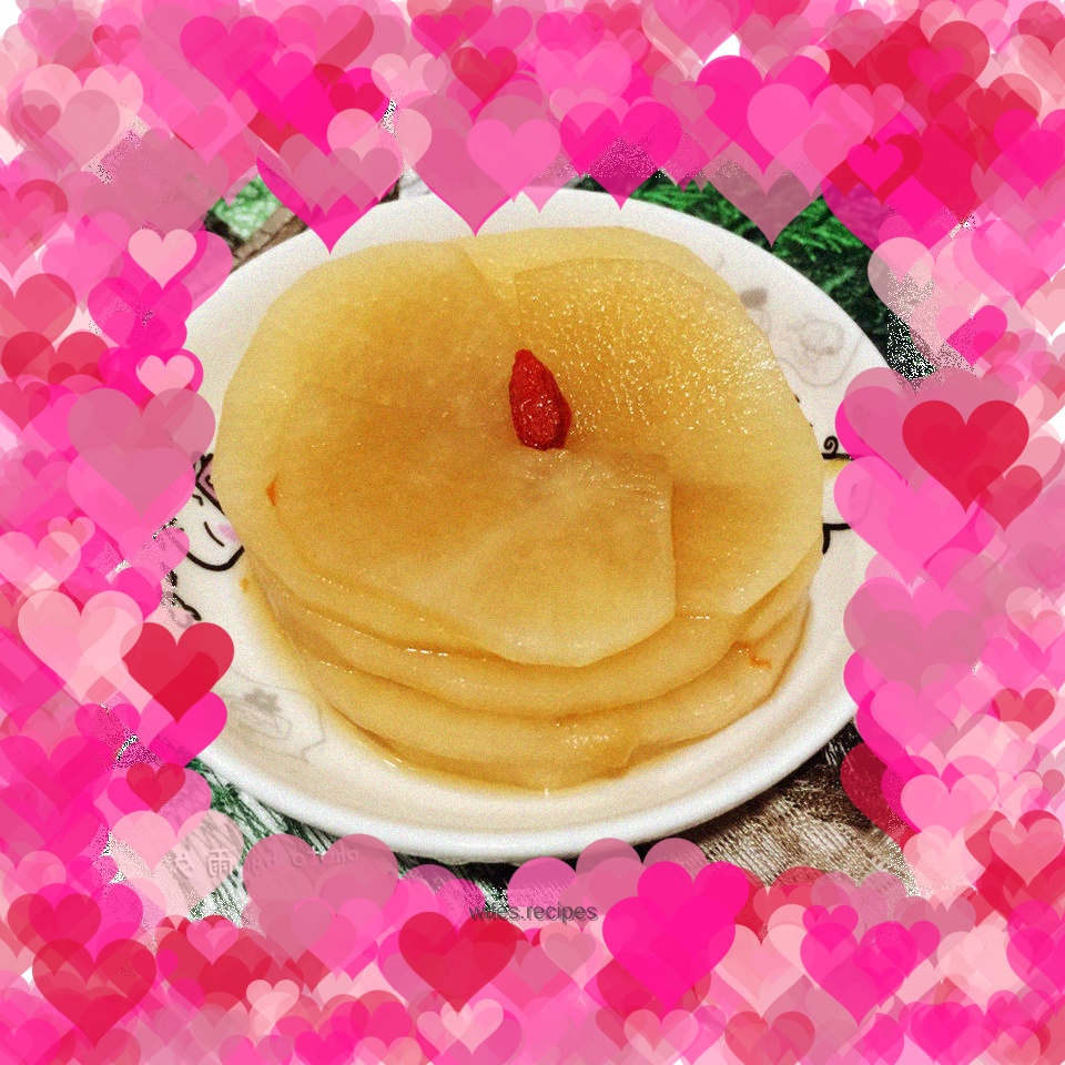 Pickled radish slices