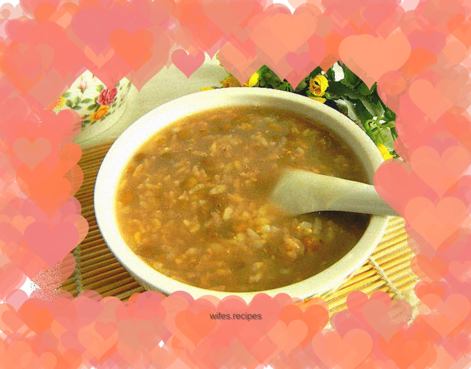 Mung Bean Brown Rice Porridge