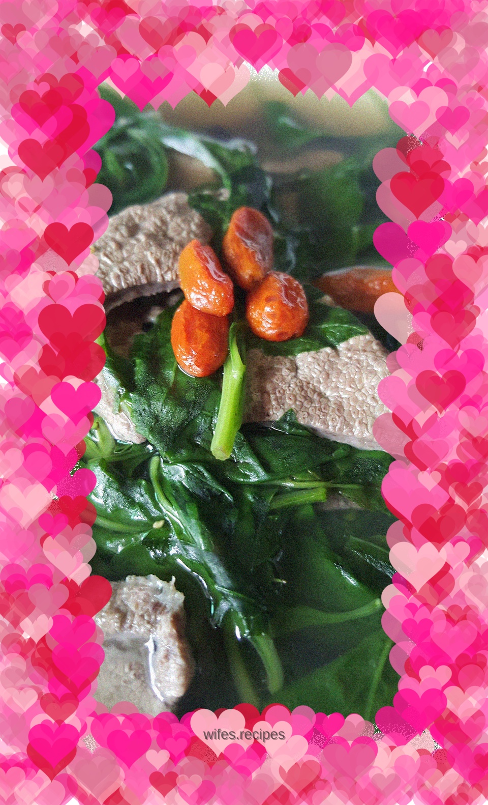 Wolfberry leaf pork soup
