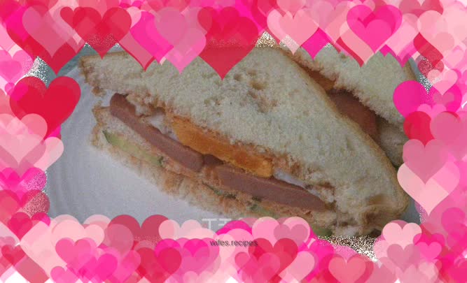 Leg and egg sandwich