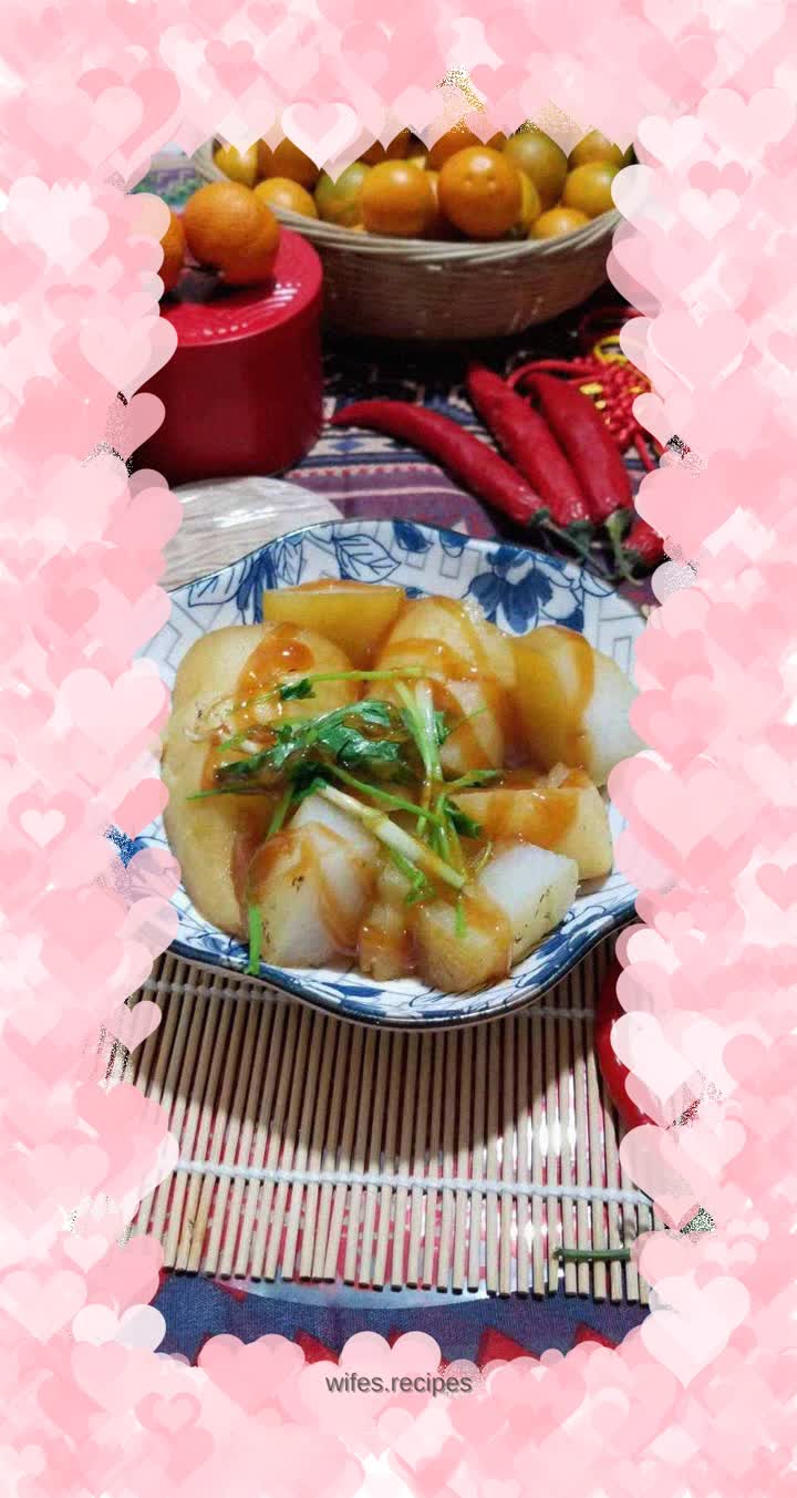 Braised white radish